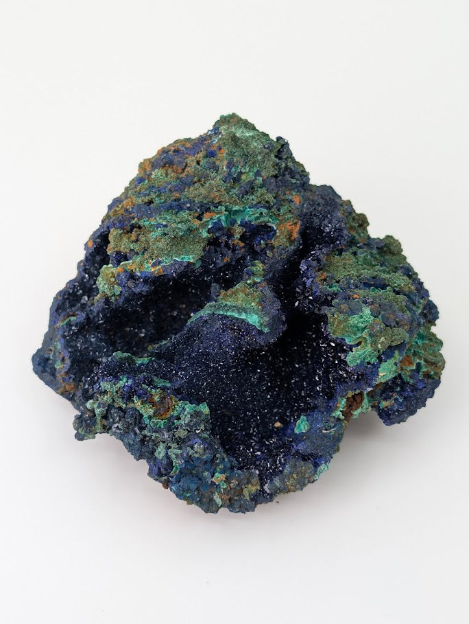 Sparkling Azurite and Malachite Vug - 3.5 x 3 x 2.5 Inches, Anhui Province