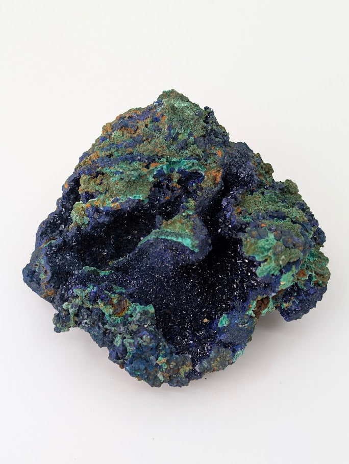 Sparkling Azurite and Malachite Vug - 3.5 x 3 x 2.5 Inches, Anhui Province