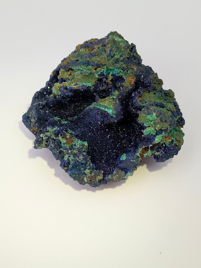 Sparkling Azurite and Malachite Vug - 3.5 x 3 x 2.5 Inches, Anhui Province