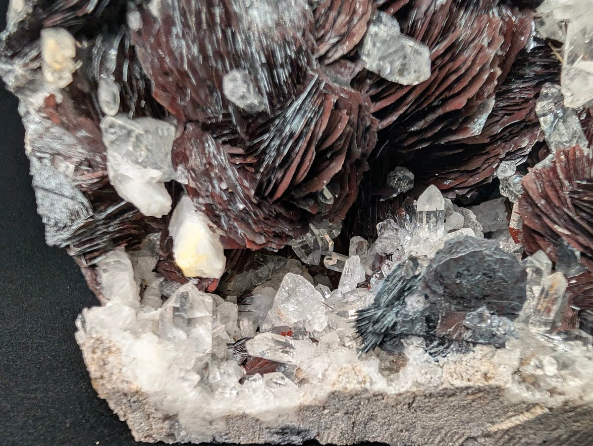 Museum-Grade Magnetic Iron Rose Hematite (Mushketovite) with Quartz – Jinlong Hill, Guangdong, China