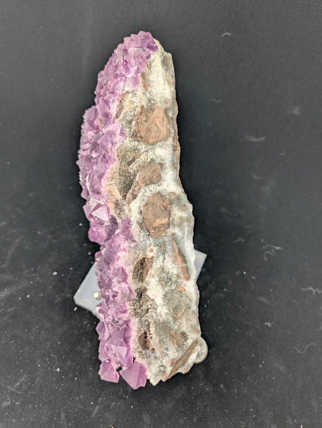 Pink-Purple Octahedral Fluorite with Pyrite, Quartz, and Calcite - Wuyi Fluorite Ore Field, Zhejiang, China