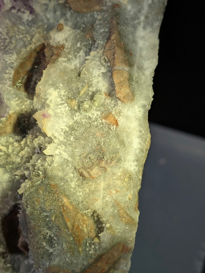 Pink-Purple Octahedral Fluorite with Pyrite, Quartz, and Calcite - Wuyi Fluorite Ore Field, Zhejiang, China