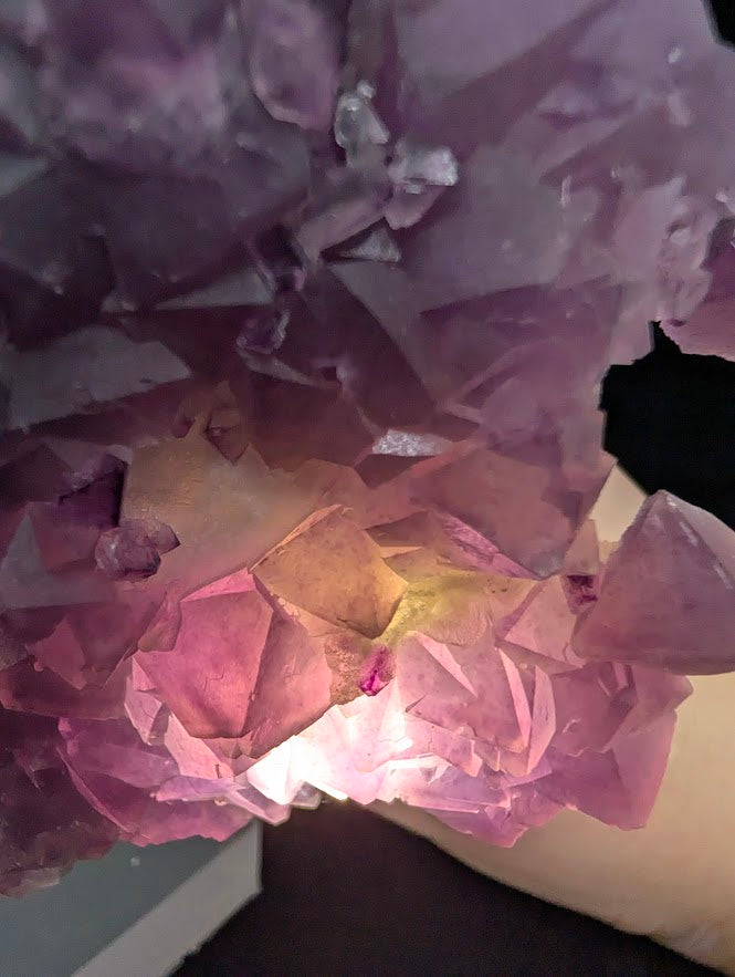 Pink-Purple Octahedral Fluorite with Pyrite, Quartz, and Calcite - Wuyi Fluorite Ore Field, Zhejiang, China