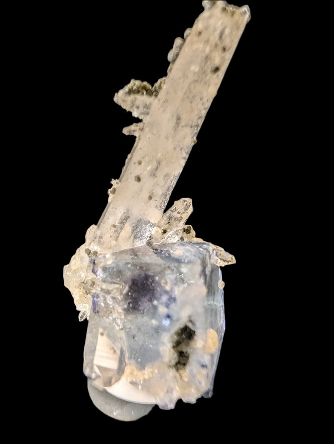 Fluorite with Quartz - Yaogangxian Mine, China