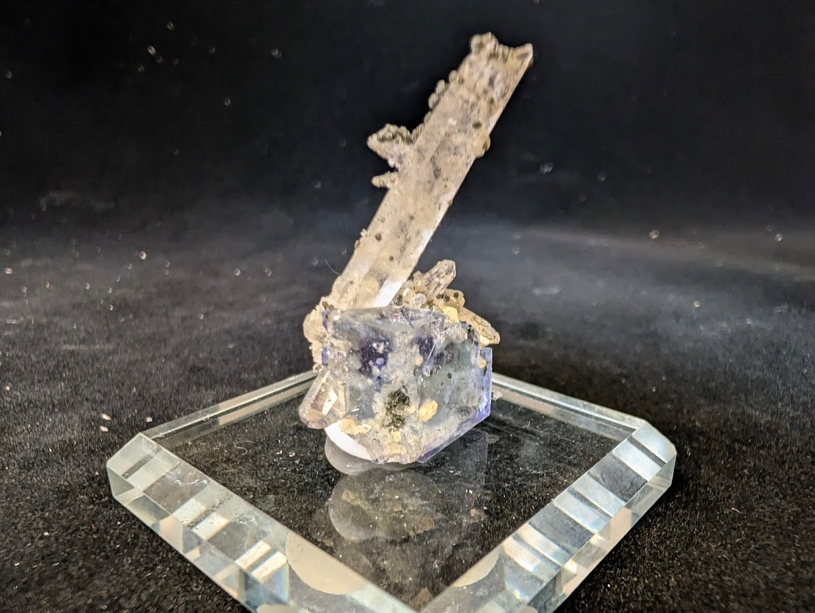 Fluorite with Quartz - Yaogangxian Mine, China