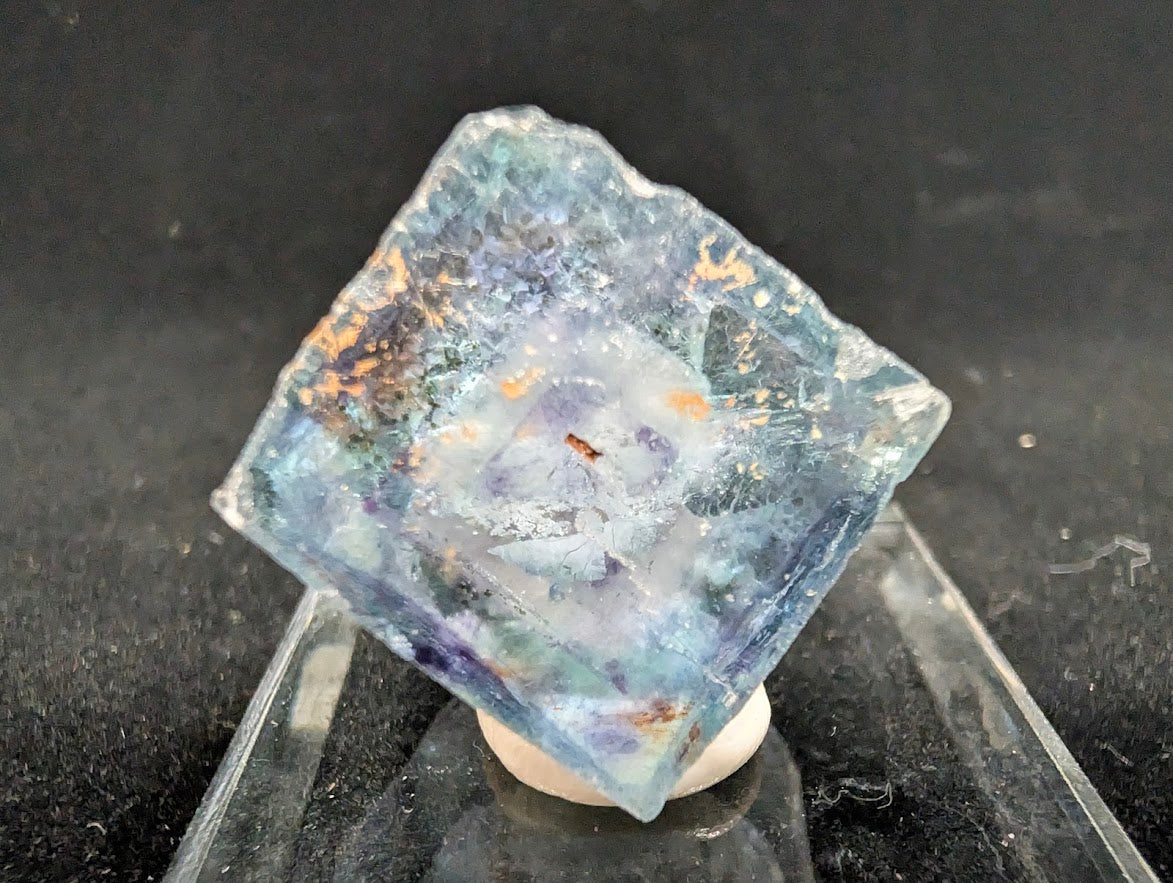 1-Inch Fluorite Cube with Pyrite – Yaogangxian, China