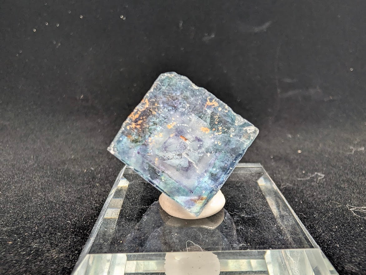 1-Inch Fluorite Cube with Pyrite – Yaogangxian, China