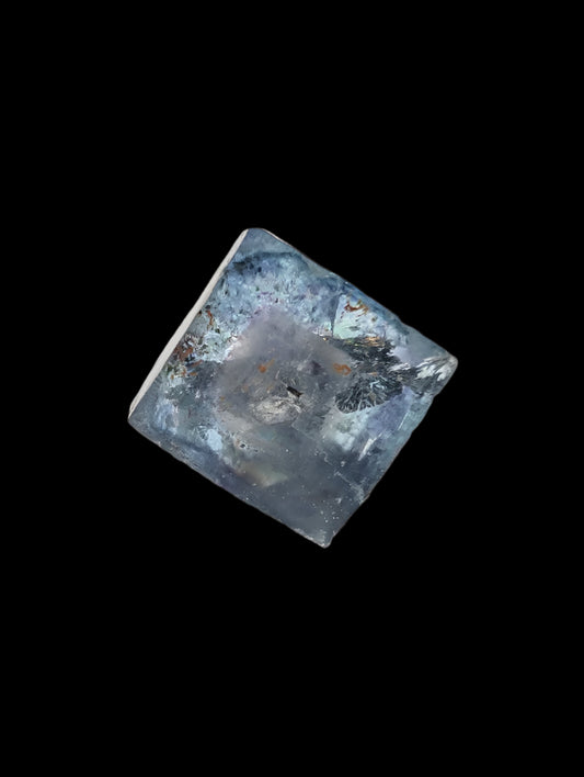 1-Inch Fluorite Cube with Pyrite – Yaogangxian, China