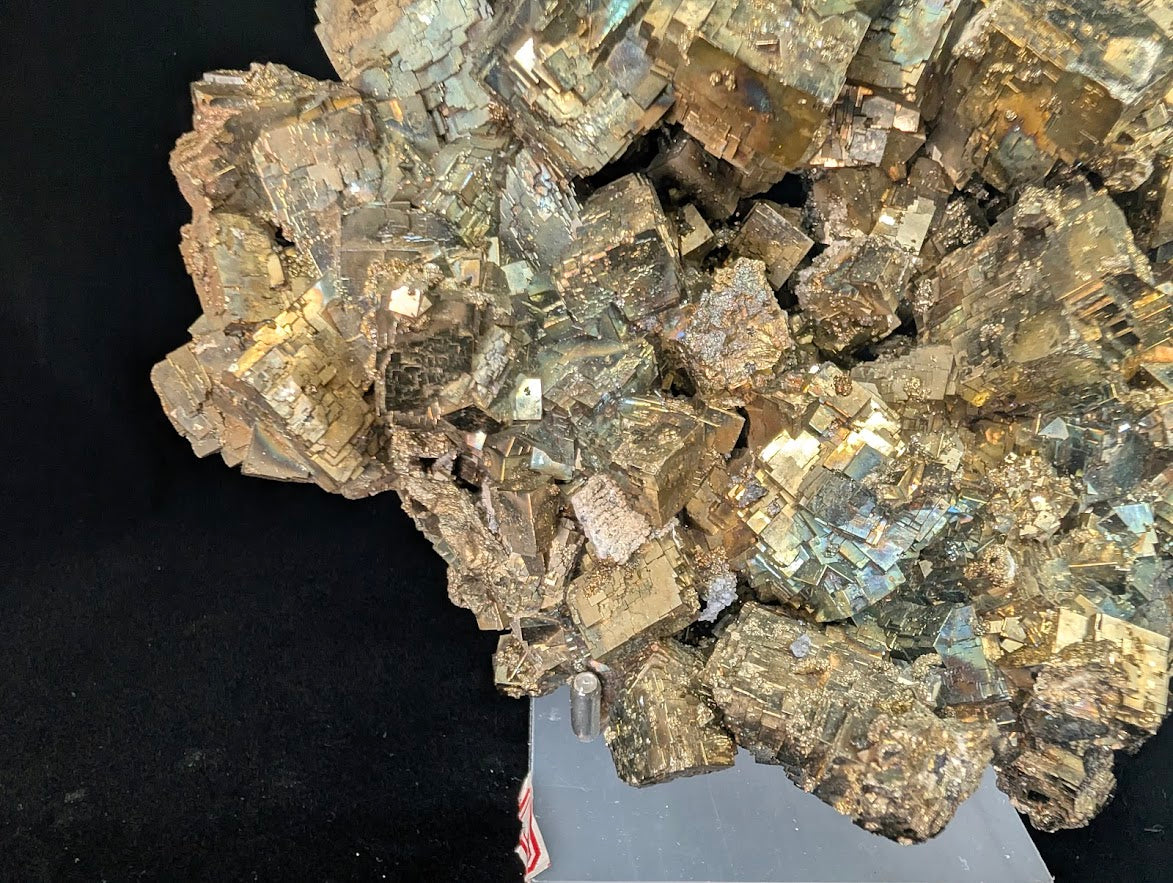 Premium Collectible: Rainbow Iridescent Pyrite Cluster from Daye, China