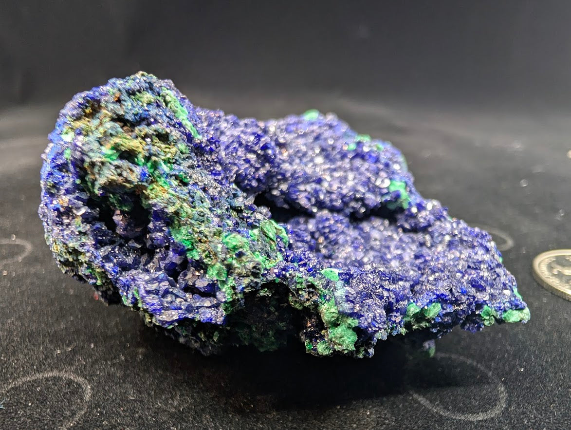 Exquisite Azurite and Malachite Specimen from Liufengshan Mine