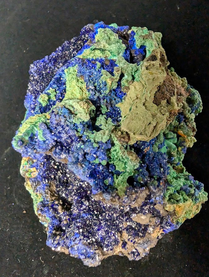 Premium Azurite and Malachite Specimen from Liufengshan Mine – 3 x 2.5 inches, 173 grams