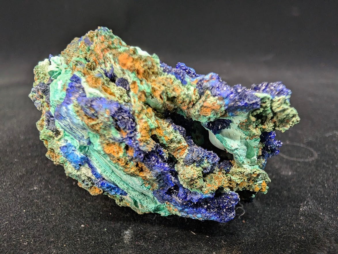 Azurite and Malachite Specimen from Liufengshan Mine – 2.5 x 1.75 inches