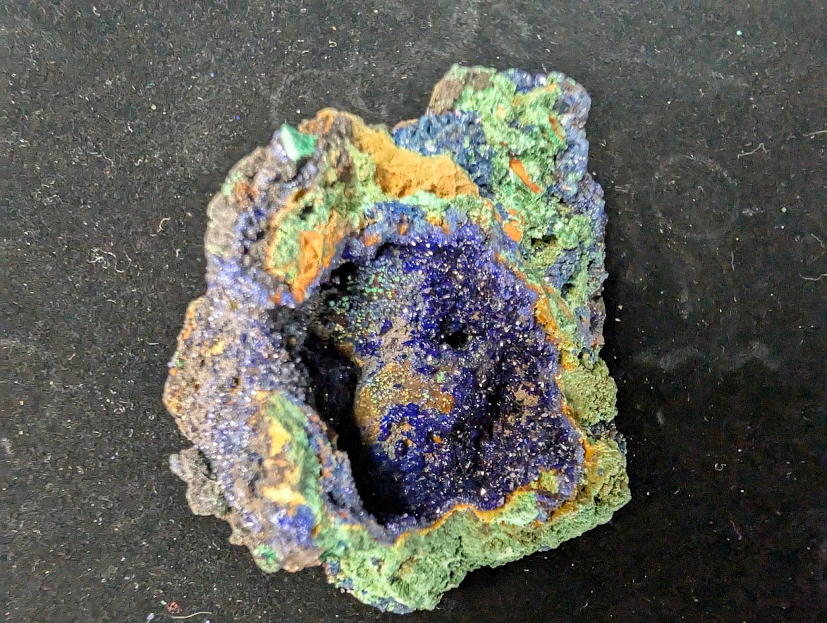 Azurite and Malachite Specimen from Liufengshan Mine – 2 x 1.75 inches, 64 grams