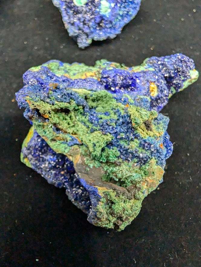 Azurite and Malachite mineral specimens