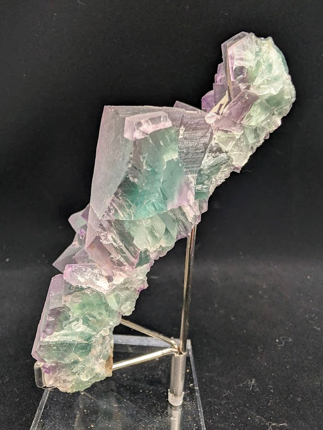 Rare De’an Fluorite Cluster – side view