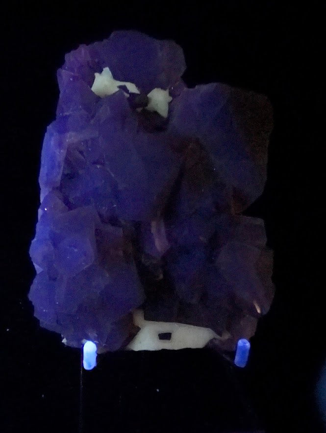 Rare De’an Fluorite Cluster – UV Reactive Green & Purple Crystal from Jiangxi, China