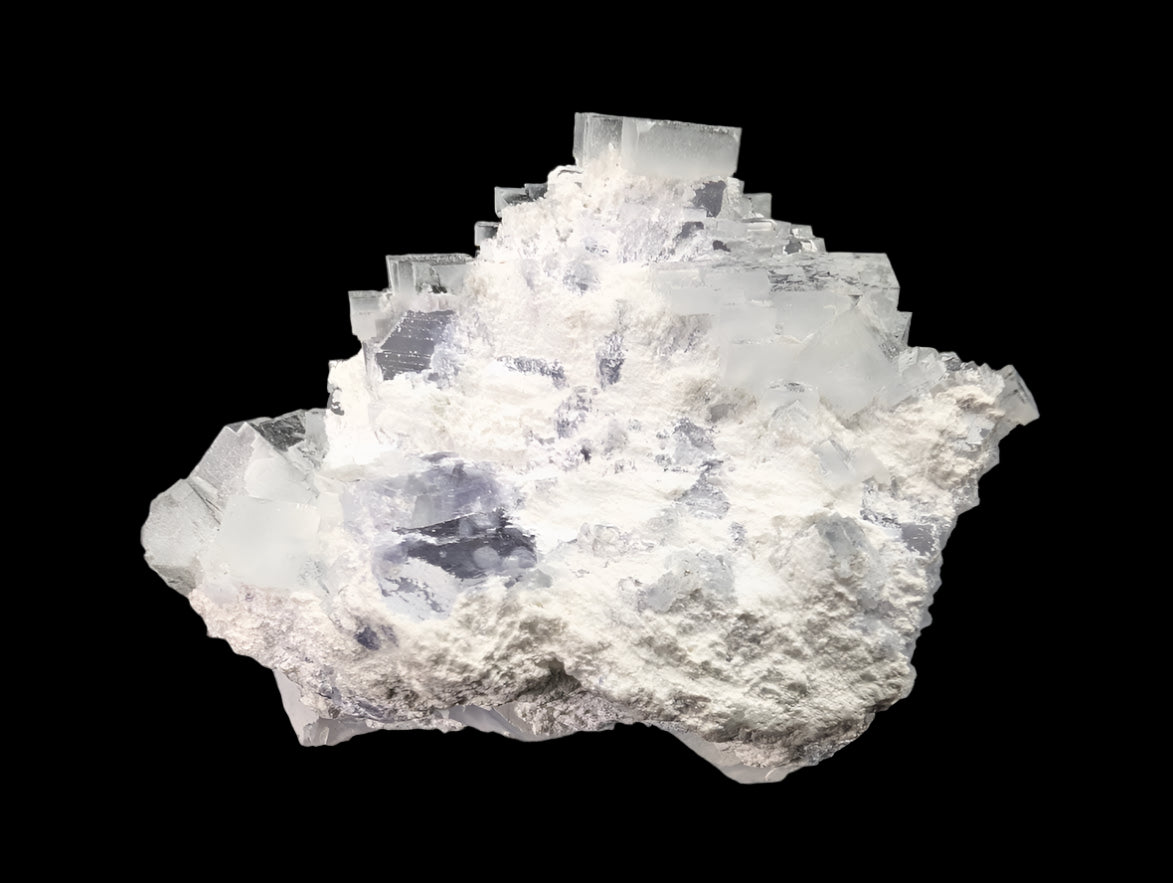 Snow Mountain Fluorite with White Dolomite – Quzhou, Zhejiang, China