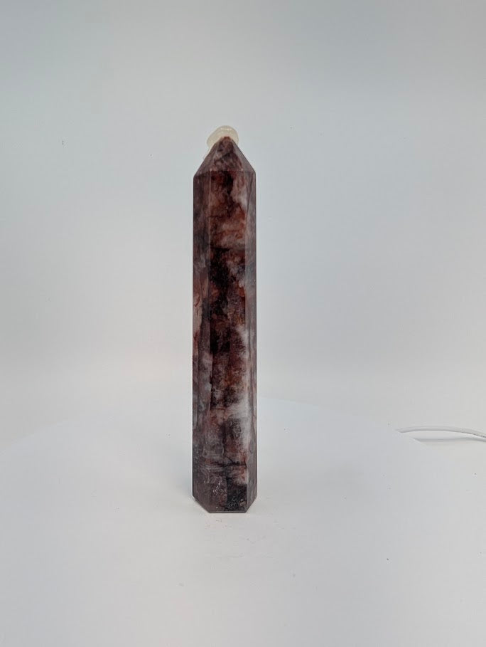 Brazilian Fire Quartz (Hematoid Quartz) Tower – 15 cm Tall (175 g)