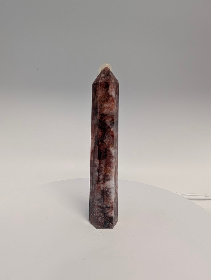 Brazilian Fire Quartz (Hematoid Quartz) Tower – 15 cm Tall (175 g)
