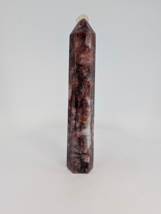 Brazilian Fire Quartz (Hematoid Quartz) Tower – 15 cm Tall (175 g)