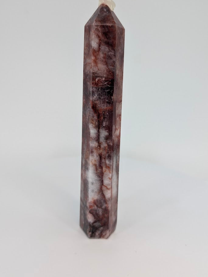 Brazilian Fire Quartz (Hematoid Quartz) Tower – 15 cm Tall (175 g)