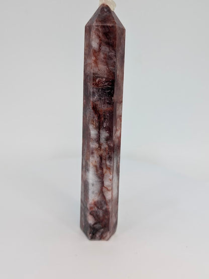 Brazilian Fire Quartz (Hematoid Quartz) Tower – 15 cm Tall (175 g)