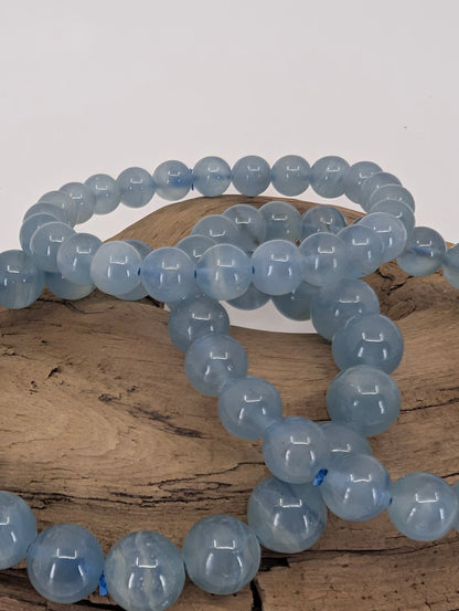 Blue Calcite Bracelet – 7, 8 & 9.5 mm
