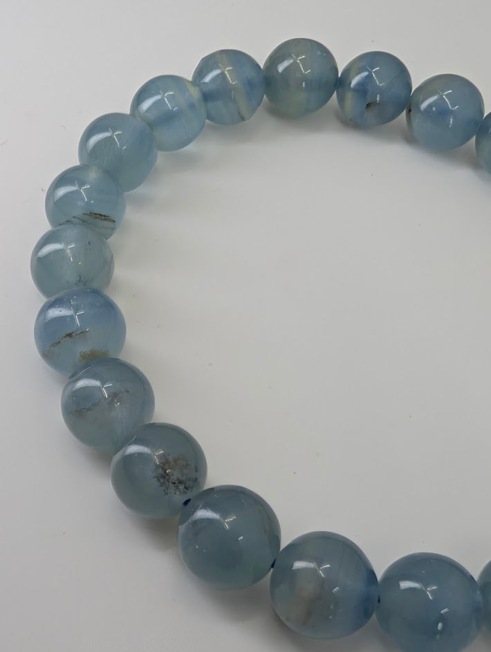 Blue Calcite Bracelet – 7, 8 & 9.5 mm