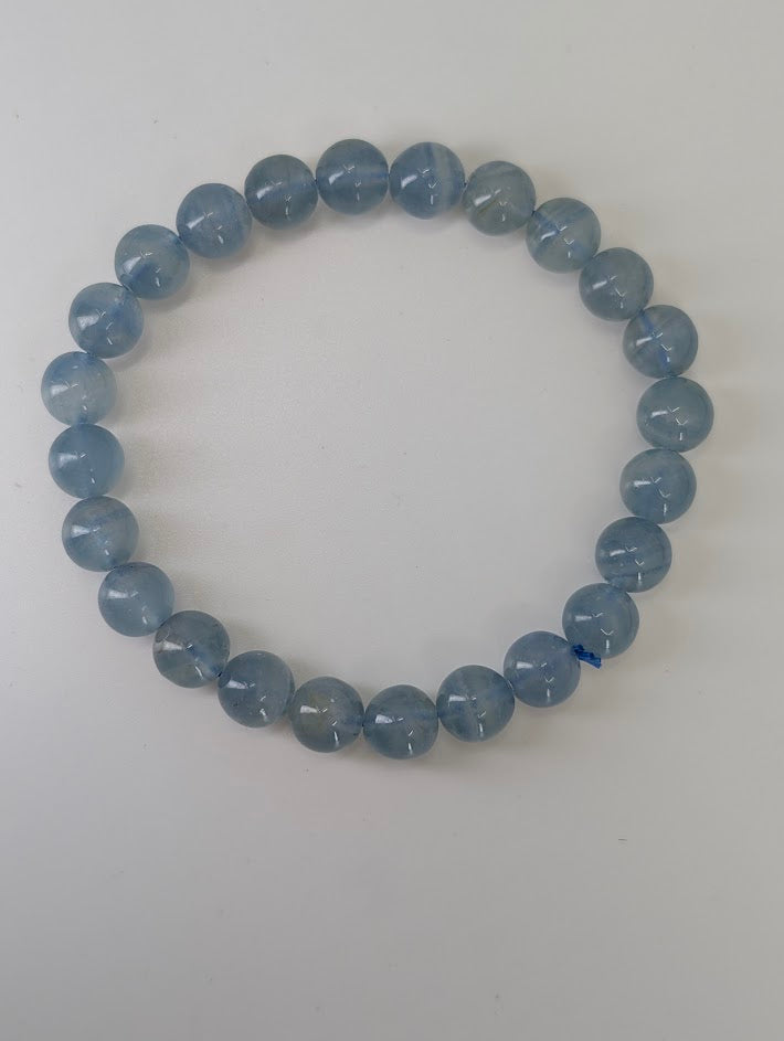 Blue Calcite Bracelet – 7, 8 & 9.5 mm