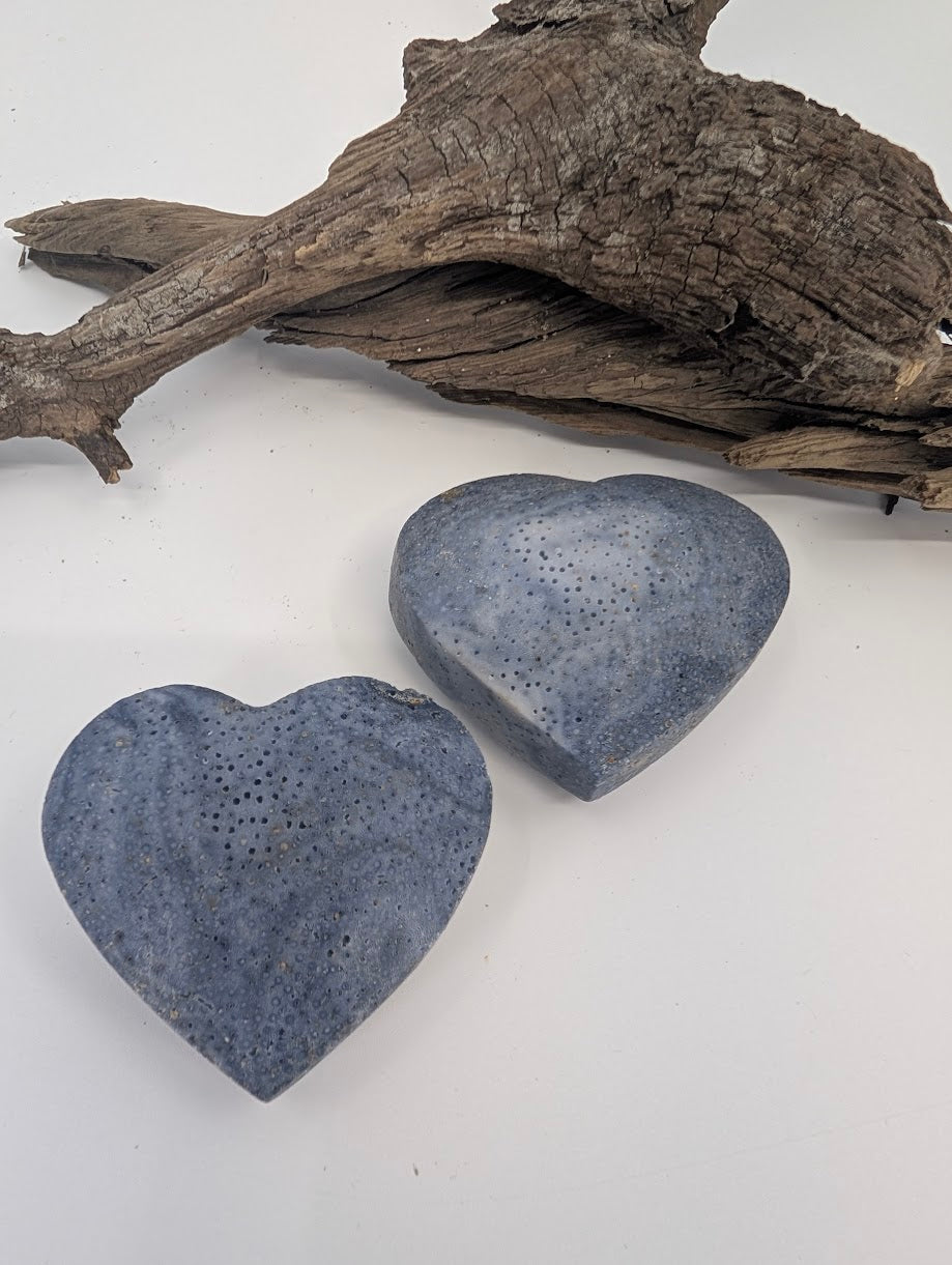 Blue Coral Heart – The Stone of Ocean Wisdom