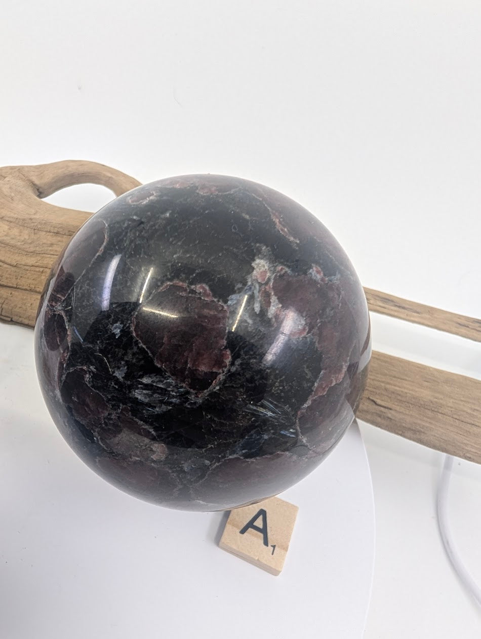 Almandine Garnet in Biotite Matrix Spheres
