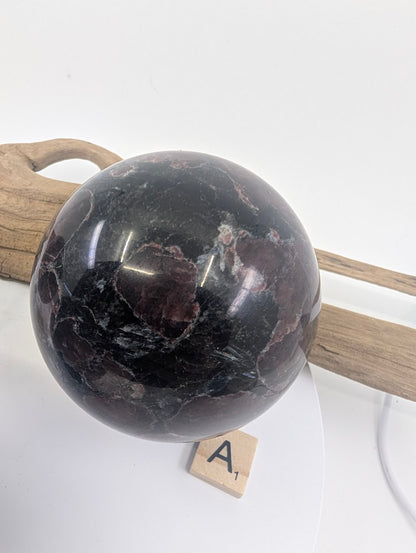 Almandine Garnet in Biotite Matrix Spheres