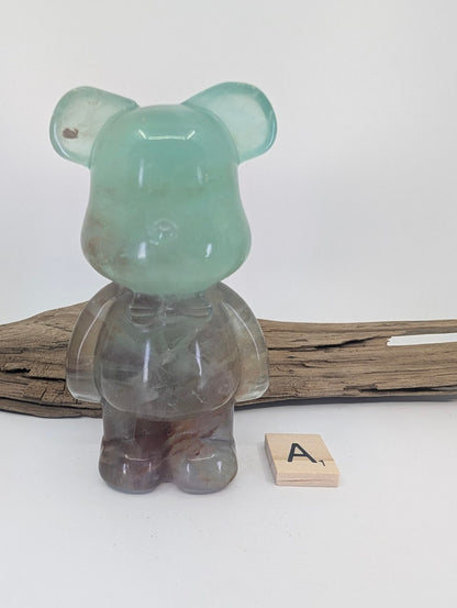 Collection Ours en Fluorite Arc-en-ciel et Miel | Choisissez votre pièce exacte