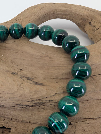 Natural Banded Malachite Bracelet – Premium 5mm &  8mm