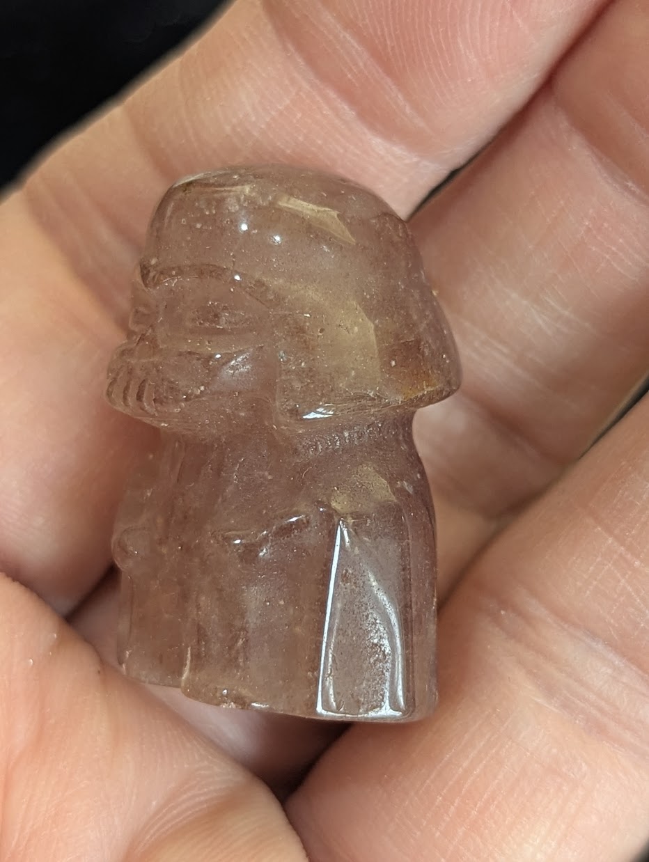 Tiny Darth Vader Mineral Totem ~ 1"