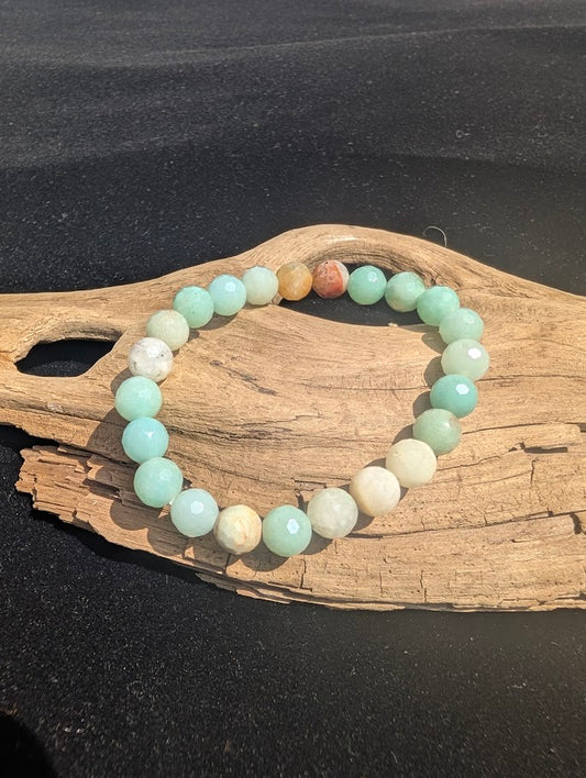 Caribbean Calcite Bracelet (Faceted) – 8mm