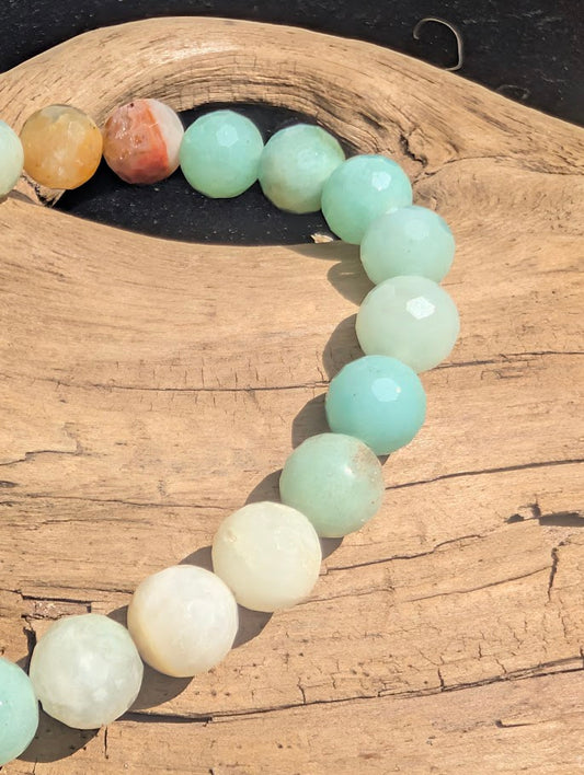 Caribbean Calcite Bracelet (Faceted) – 8mm