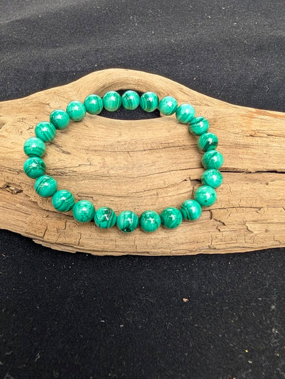 Malachite Beaded Bracelet (4mm, 6mm, 8mm)