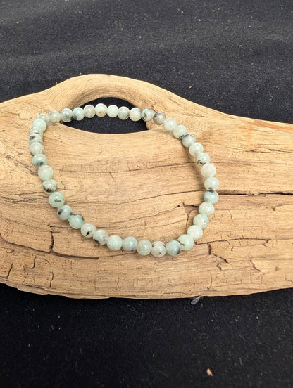 Kiwi Jasper Bracelet — 4mm, 6mm, 8mm & 10mm Round Beads