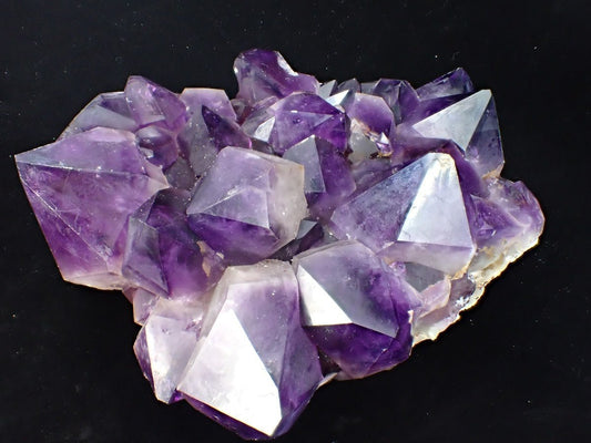 Amethyst Cluster with Deep Purple Zoning & White Matrix, Congo 4.62 kg, 10" x 7.5" - Legacy Crystals and Minerals