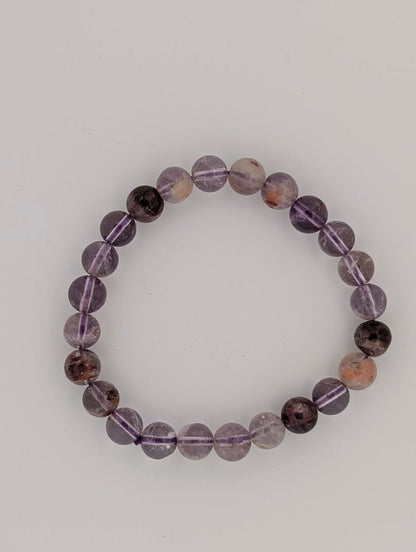 Amethyst Garden Quartz Bracelet — 6mm & 8mm - Legacy Crystals and Minerals