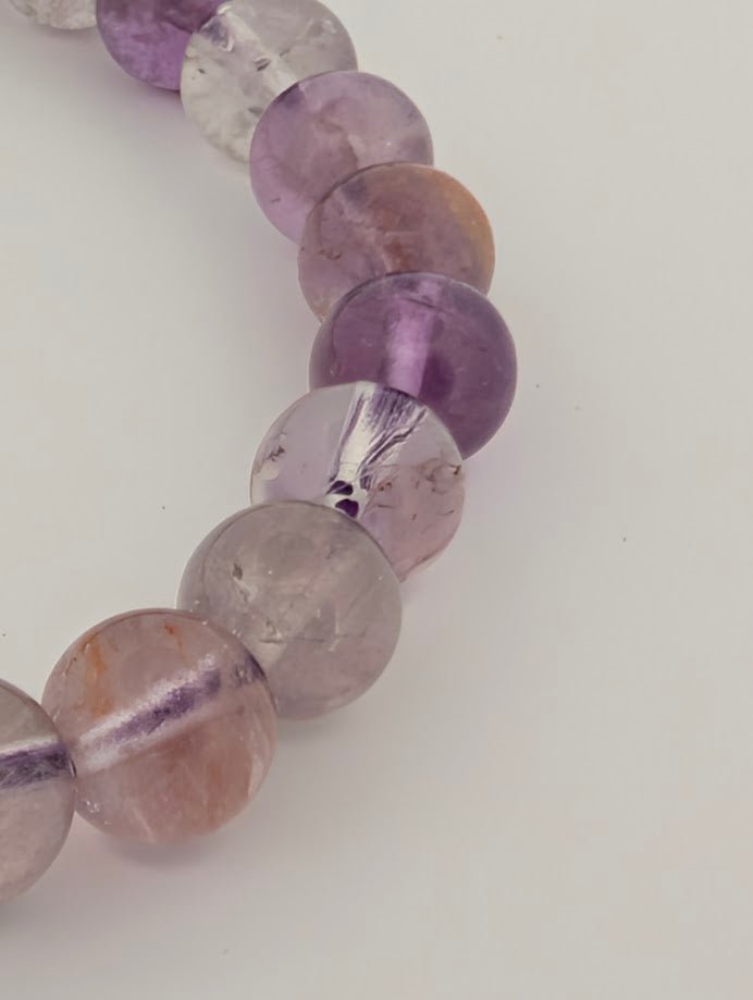 Amethyst Garden Quartz Bracelet — 6mm & 8mm - Legacy Crystals and Minerals