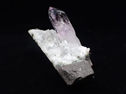 Amethyst on Quartz Matrix – Goboboseb Mountains, Namibia - Legacy Crystals and Minerals