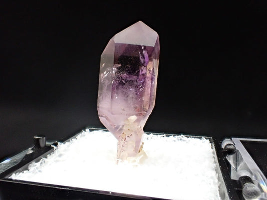 Amethyst Scepter – Goboboseb Mountains, Namibia – Deep Purple Core – Miniature Specimen (23mm) - Legacy Crystals and Minerals