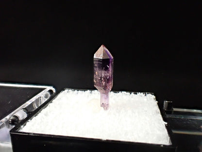 Amethyst Scepter – Goboboseb Mountains, Namibia – Deep Purple Zoning – Micro Collector Specimen (16mm) - Legacy Crystals and Minerals