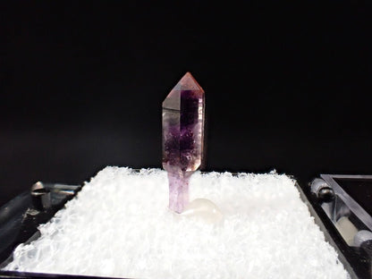 Amethyst Scepter – Goboboseb Mountains, Namibia – Deep Purple Zoning – Micro Collector Specimen (16mm) - Legacy Crystals and Minerals