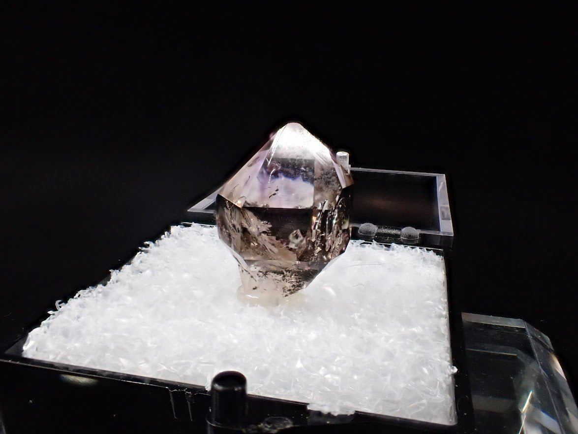 Amethyst Scepter – Goboboseb Mountains, Namibia – Phantom Inclusions – Micro Specimen (16mm) - Legacy Crystals and Minerals