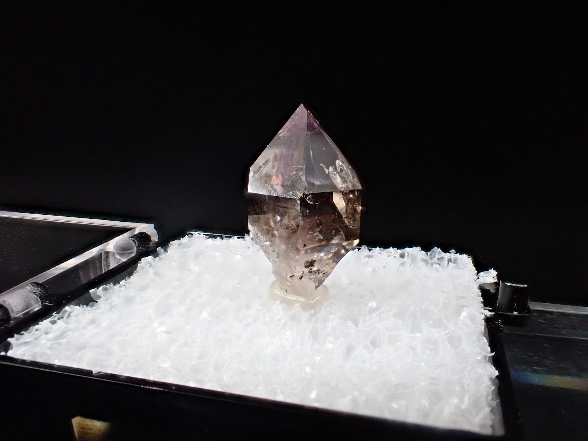 Amethyst Scepter – Goboboseb Mountains, Namibia – Phantom Inclusions – Micro Specimen (16mm) - Legacy Crystals and Minerals