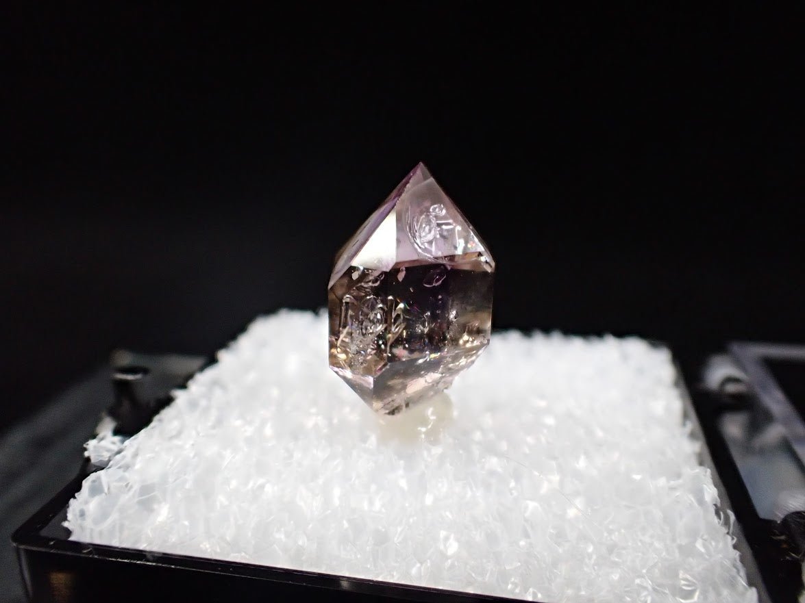 Amethyst Scepter – Goboboseb Mountains, Namibia – Phantom Inclusions – Micro Specimen (16mm) - Legacy Crystals and Minerals