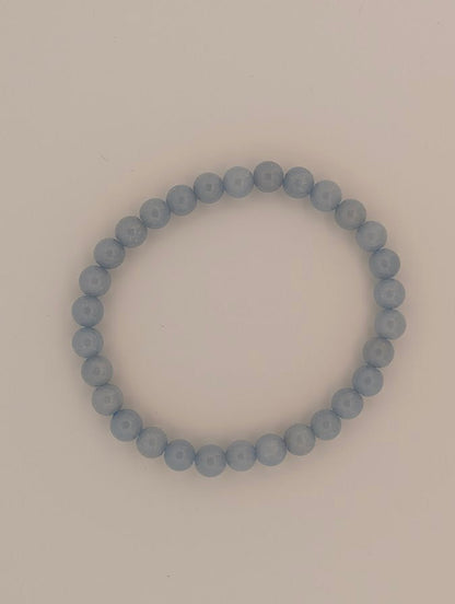Angelite Bracelet — 6mm & 8mm - Legacy Crystals and Minerals